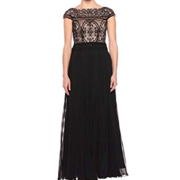Aidan Mattox Dresses & Skirts - Aidan Mattox Black Beaded Long Gown